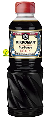 Kikkoman - Salsa de Soja Original, Receta Tradicional, Fermentación Natural, 500ml