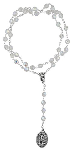 Chaplet de San Miguel con acabados tradicionales y estampa clásica de colección litúrgica