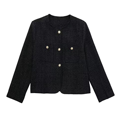 Veste en tweed à manches longues idéale pour vos sorties citadines