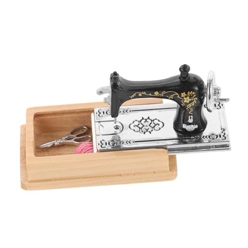 VILLFUL Mini Máquina De Coser, Estatua De Mesa, Casa En Miniatura, Máquina De Coser, Muebles Para Casa En Miniatura, Decoración Para Casa En Miniatura, Miniaturas Para Casa En Miniatura,