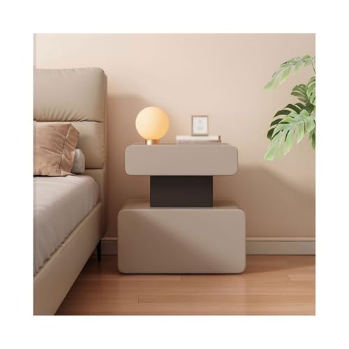 Table de chevet en bois kaki : la solution de rangement pour petite chambre