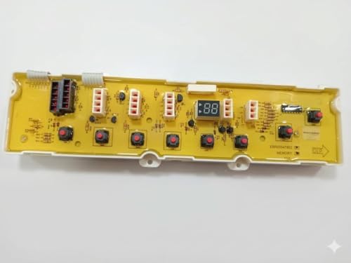 Image of Replacement PCB EBR63547802 with Memory, for L.G.E Top Load Washing Machine, 8 Button Small Display