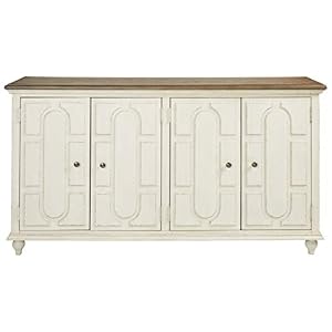 Signature Design by Ashley Roranville French Country Accent Cabinet or Server, White Signature Design by Ashley Roranville French Country Accent Cabinet or Server White