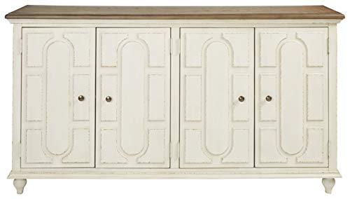 Signature-Design-by-Ashley-Roranville-French-Country-Accent-Cabinet-or-Server-White Signature Design by Ashley Roranville French Country Accent Cabinet or Server White