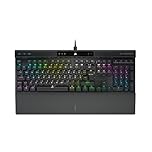 Corsair K70 RGB PRO Mechanische Kabelgebundene Gaming-Tastatur – Cherry MX Red Linear-Schalter, SOCD, PBT Double-Shot Tastenkappen, 8000Hz Hyper-Polling, NKRO, Turnier Schalter, QWERTZ DE – Schwarz