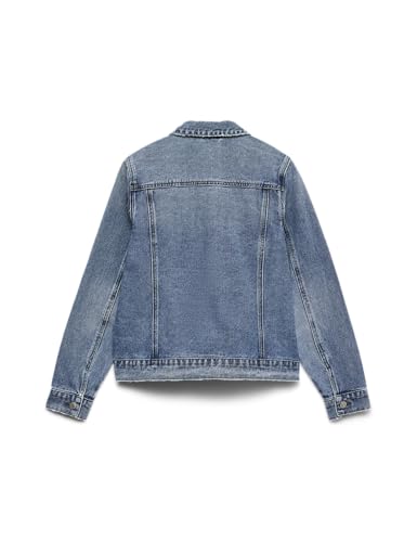 VERO MODA Damen Jacke 10279789 Medium Blue Denim L
