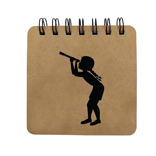 Image of PaperO Pocket Size Sketchbook Pack of 3 - 140 GSM Thick Paper, 10 x 10 cm Mini Wiro-Bound Notebooks, 40 Sheets Each - Perfect for Sketching, Doodling & Travel Art Journaling (Dream Swing)