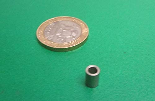 18-8 Stainless Steel Spacer Unthreaded No 4 Screw Size x .187" OD x .115" ID x .250" Length 10 Pcs