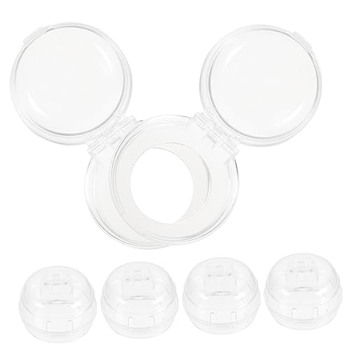 Mikikit 6 piezas Protector Transparente para Perillas de Estufa de Seguridad Infantil para Mandos de Cocina Bloqueo Multifuncional para Electrodomésticos Vitrocerámica y Lavadora