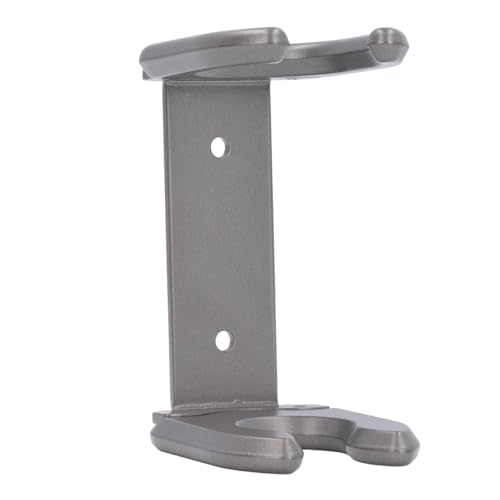 Organisateur d'outils pour cheveux HT01 gris - Support mural en métal pour lisseur de salle de bain