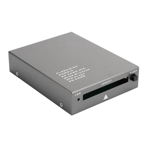 Lector de Tarjetas PCMCIA USB 2.0, Tarjetas PCMCIA PC ATA Tarjeta USB 2.0 para PC-ATA Flash Memory Reader con una Pantalla LED Azul y una Computadora con Plug-and-Play para la