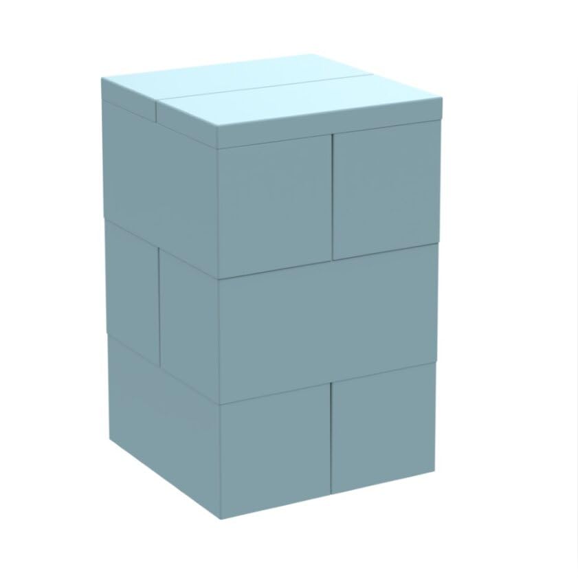 EverBlock 3 Layer Stool Kit | Modern Stool Chair | Giant Building Blocks | Easy to Connect & Reuse | Indoor & Outdoor Use | Build Displays &