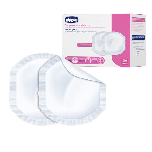 Chicco - Discos absorbentes de lactancia, evita irritaciones, grietas o mastitis, 30 unidades