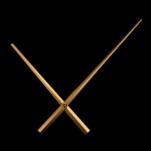 Clock Parts & Accessories 25 Sets Large Long Metal Pointer Wall Clock Hands Black Silver Gold Clock Hands Needles Home DIY Clock Replacement Accessories - (Color: Black)