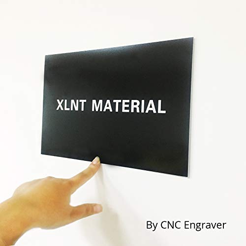 Image of 12x24 Inch Rotary Engraving Plastic Sheet - 6 Pack, Double Color 2-Ply ABS Blanks, 0.060 inch Thick Sign Making Material for Badges & Interior Signs (Black /White)