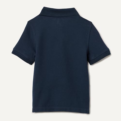 Image of Amazon Essentials Boys and Toddlers' School Uniform Short-Sleeve Pique Polo Shirts, Breathable Cotton, Button Closure