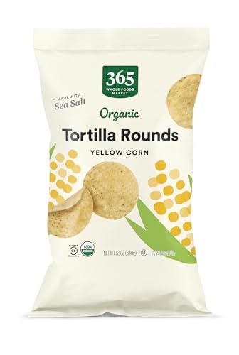 Image of 365 Everyday Value Organic Yellow Corn Tortilla Rounds Salted, 12 oz