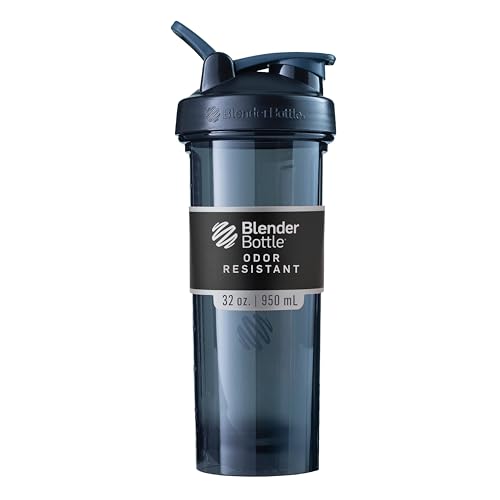 BlenderBottle Shaker Bottle Pro Series Perfect for Protein Shakes and Pre Workout, 32-Ounce, Black