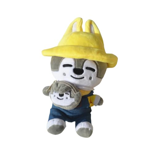 SCISSH Stray-Kids Skz-oo Muñeca de Peluche Sentada Muñeca para guardería Lindo Peluche Peluche Suave Juguete para Niños Regalo (BANG CHANG)