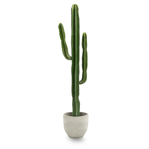 MAIA SHOP Cactus Artificial 190 cm – Planta Decorativa Grande y Realista, Árbol Artificial Estilo Desértico para Salón, Oficina, Hoteles y Proyectos de Interiorismo