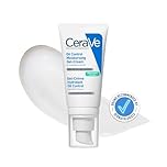 CeraVe Oil Control Moisturising Gel Cream, Oil-Absorbing Technology With 3Essential Ceramides and Hyaluronic Acid, For Combination and Oily Skin, Matte Finish, Dermatologist Developed, 52ml