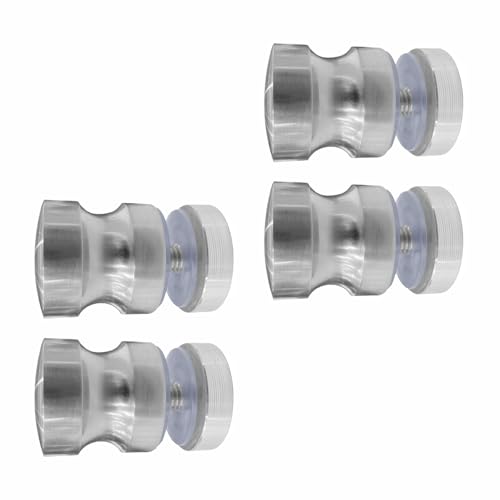 BE-TOOL 4 Sets Shower Glass, Sliding Shower Doors Handle, One Sided Pull Hardware Replacement Parts for Bathroom Glass Gates, 304 Stainless Steel