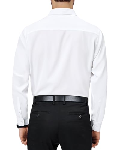 J.VER Men's Long Sleeve Shirts 4-Way Stretch Wrinkle Free Formal Dress Shirt Business Casual Wedding Work Button Down Shirts with Pocket - Image 5