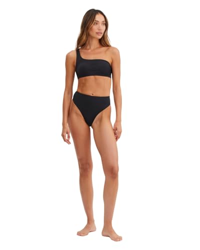 Gottex Au Naturel Serenity - Traje de baño imprescindible para mujer, parte superior de bikini con un hombro descubierto, esencial para nadar, Negro -, 10