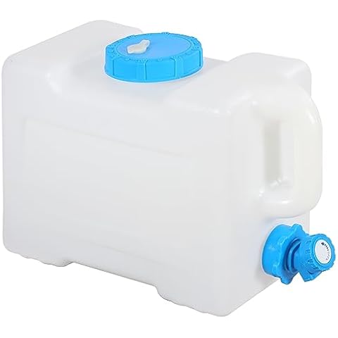 RedSwing 3.4 Gallon/13L Portable Water Container with Spigot, Water Storage Carrier for Camping Outdoor Hiking, BPA Free Cover