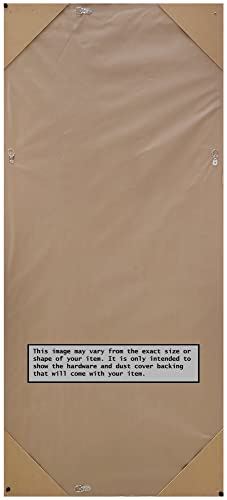 Amanti Art Non-Beveled Full Length Mirror (66 X 30 In.), Colonial Black Frame - Floor Mirror, Wall Mirror - Black #TOP2