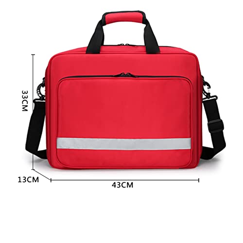 Mochila vacía de primeros auxilios de emergencia, bolsa profesional de primeros auxilios con múltiples bolsillos para el hogar, barco, camping, senderismo, oficina, coche, al aire libre