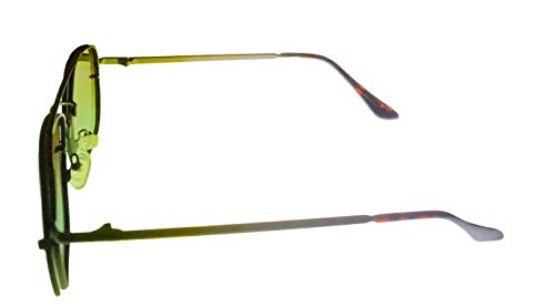 Kenneth Cole Reaction Mens Satin Gunmetal Rimless Front Mount Sunglass, Gradient Lens KC1399. 8F3