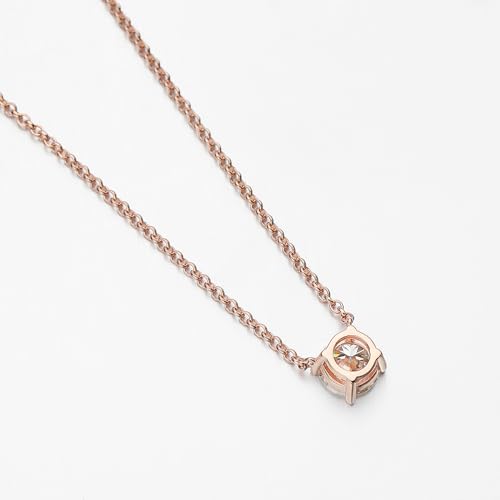 Image of Women's Silver Plated Zirconia Pendant Necklace With Cable Chain, Pendant Necklace, Zircon Pendant, Cubic Zirconia Necklace, Stylish Chain Necklace, Special Gifts, O Chain Necklace(Silver)