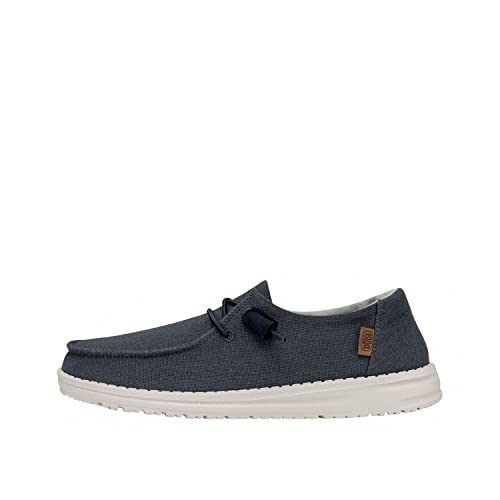 Image of HEYDUDE Women's Wendy Chambray | Women's Shoes | Women's Lace Up Loafers | Comfortable & Light-Weight