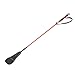 Hamwesh Leather Riding Whip, 26.8inch Riding Crop Horse Whip with Rubber Wrist Strap Palm, Non Slip Horse Dressage Crop Equestrian Equipment for Equestrian Sports (Red)