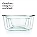 OXO Good Grips 4 Cup Smart Seal Leakproof Glass Round Airtight Food Storage Container