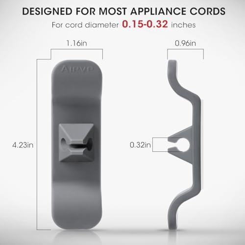 Aieve Cord Organizer for Appliances, 6 Pack Kitchen Appliance Cord Organizer, Appliance Cord Wrapper Cord Holder Stick on