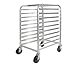 Winco AWRK-10 Sheet Pan Rack, 20-1/4"W X 26"D X 38-3/4"H, Half Height, (10) Pan Capacity, (4) 5"