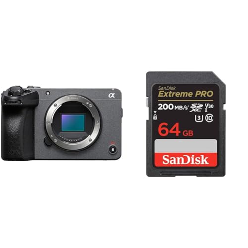 SONY(\j[) APS-C Cinema Line FX30 {fB(YȂ) ILME-FX30B + SanDisk SDJ[h 64GB SDXC Class10 UHS-I V30 ǎő200MB/s SanDisk Extreme P