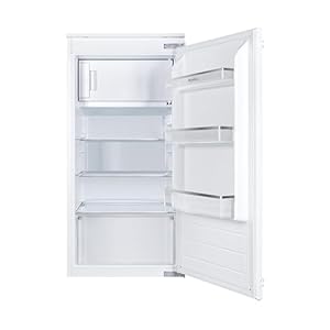 Amica Einbau‑Kühlschrank mit Gefrierfach Schlepptür‑Technik 1020 mm Nische elektronische Steuerung Inverter‑Motor LED Beleuchtung 102 x 54 x 54 cm – Einbau Kühl Gefrierkombination