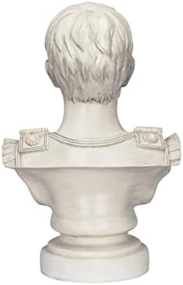 Design Toscano AH250835 Augustus Caesar Primaporta Bust Statue, 46 cm, Polyresin, Antique Stone