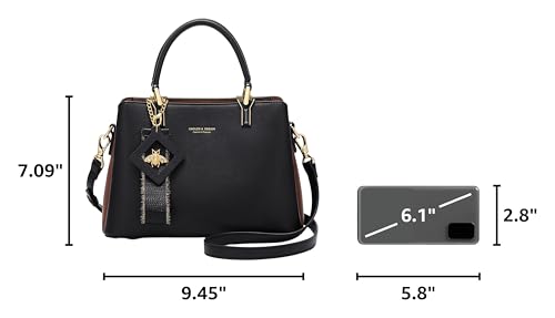 Image of Cnoles Handbags for Women Large Capacity Tote Shoulder Bags Ladies Handle Satchel Purse