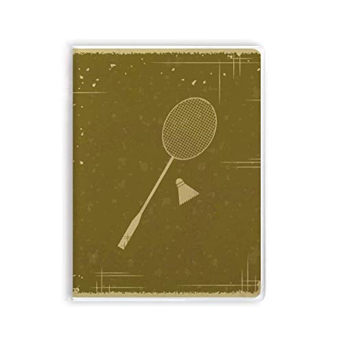 Carnet de notes badminton couverture souple pour les passionnés du volant