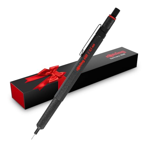 rOtring 600 Mechanical Pencil, 0.5mm, Black Barrel - For Writing, Drafting, Engineering, Architecture Professionals