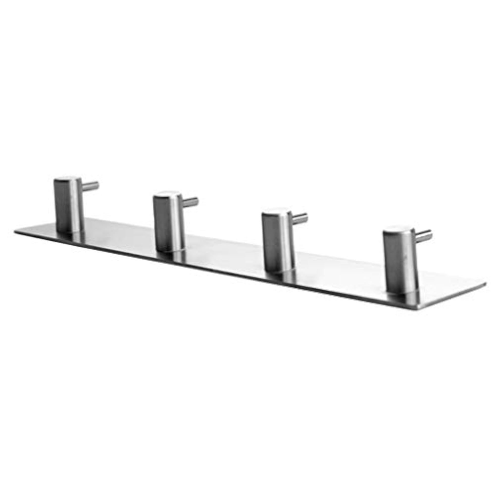 Self-Adhesive Stainless Wall Mount Hook with 4 Hooks
