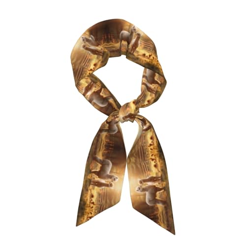 Pañuelo para mujer, diseño de alpacas con texto en inglés 'I Love Alpacas', regalo de primavera, accesorio ligero para el cuello, Negro -, Talla única