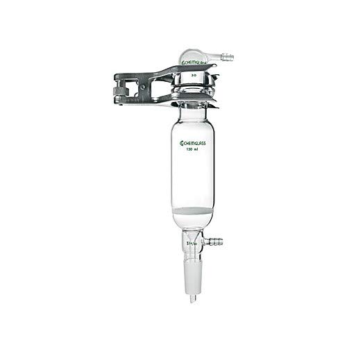 Chemglass CG-1405-07, Pressure Filter Funnel, 1000ml Capacity, 24/40 Joint, Coarse Porosity