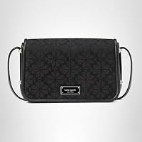 kate spade new york Spade Flower Jacquard Small Flap Crossbody, Black Multi — image 6