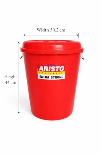 Image of Aristo Multipurpose Plastic Storage Bucket 32 LTR RED