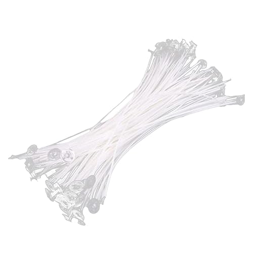 TEHAUX 50 piezas mechas para velas de algodón preenceradas